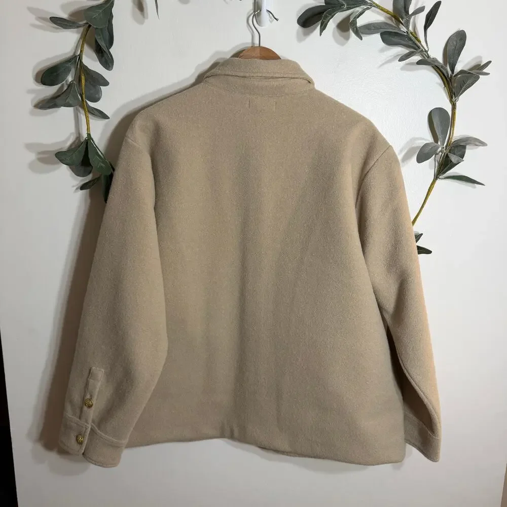 NWT J.Crew Tan Shacket